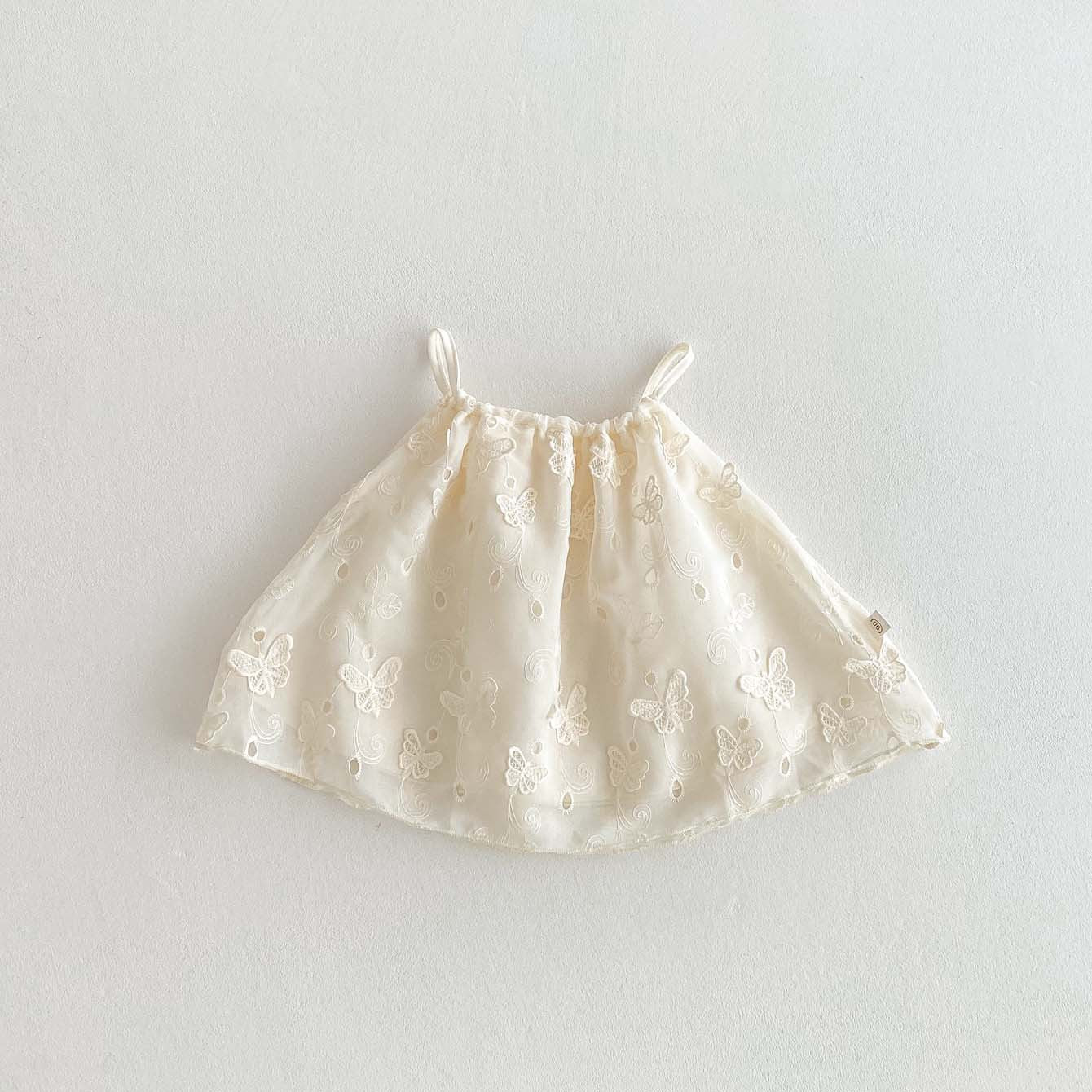 【BABY&KID】夏新作 蝶結び刺繡可愛いワンピースSK071518