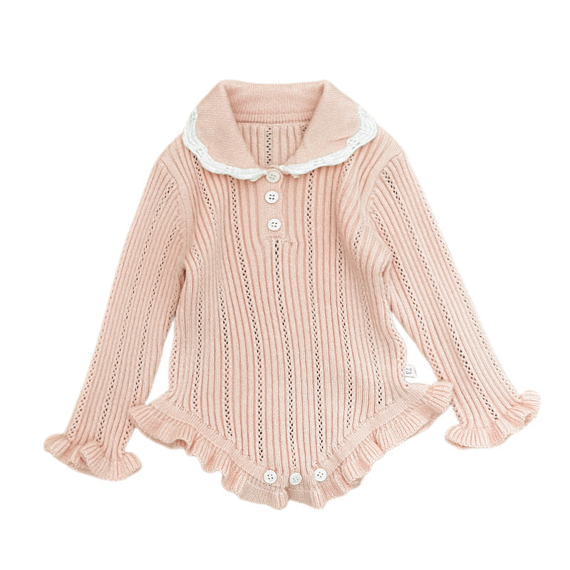 【BABY】ウェーブヘムニットロンパースSK101808