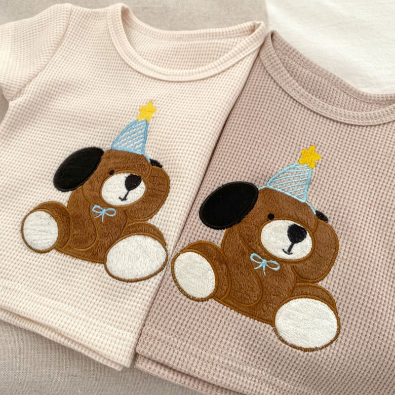 【BABY】夏新作 くま刺繍セットアップSK072513