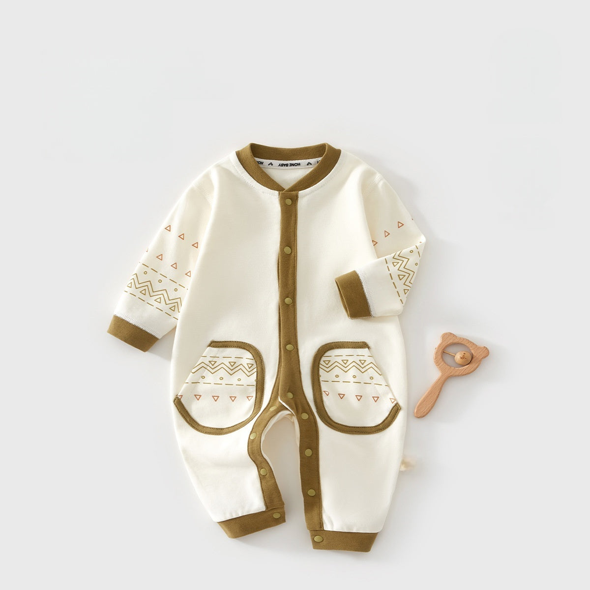 【BABY】北欧風レトロ綿カバーオールSK102616