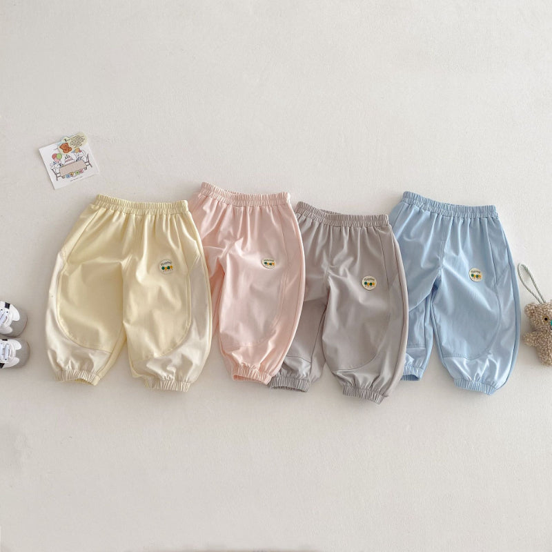 【BABY&KID】夏新作 きパッチワークカジュアルパンツSK070608