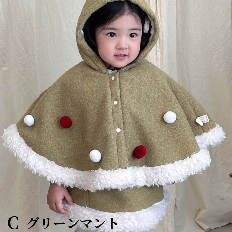【BABY】冬新作 プリンセス風ケープ、ノースリワンピSK102131