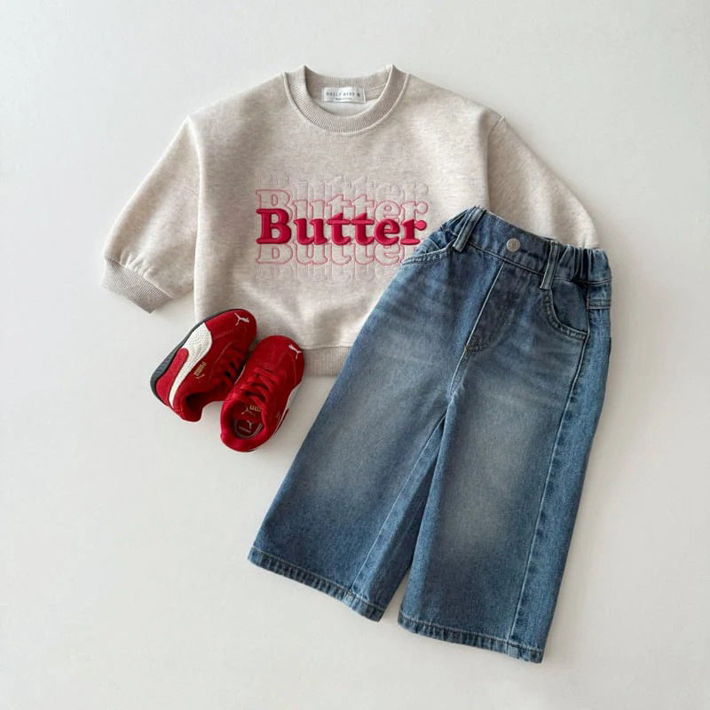 【BABY&KID】韓国風刺繍ロゴスウェットSK101921