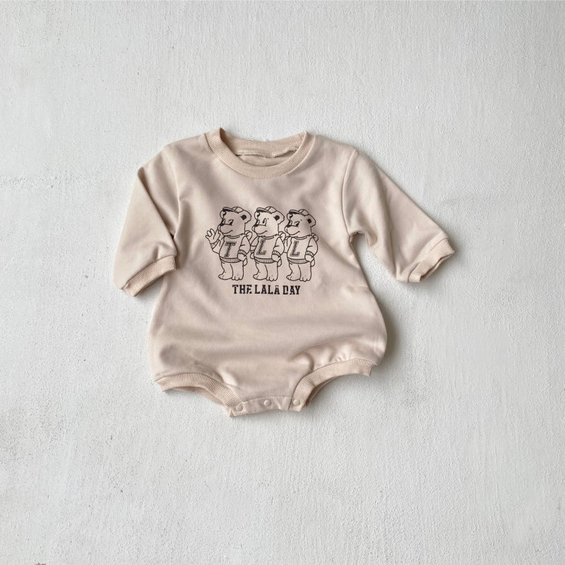 【BABY】3匹くまプリントロンパースSK101503