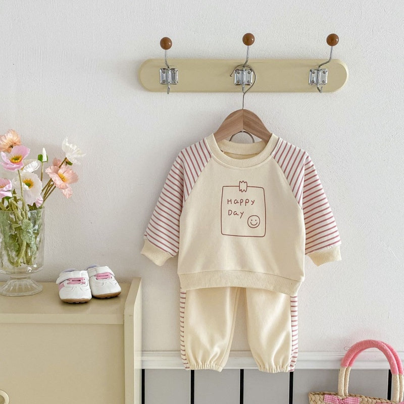 【BABY&KID】HAPPY DAY可愛いセットアップSK032208