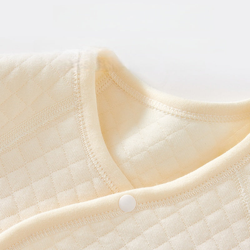 【BABY】北欧風冬新作ダイヤ柄薄綿カバーオールSK102603