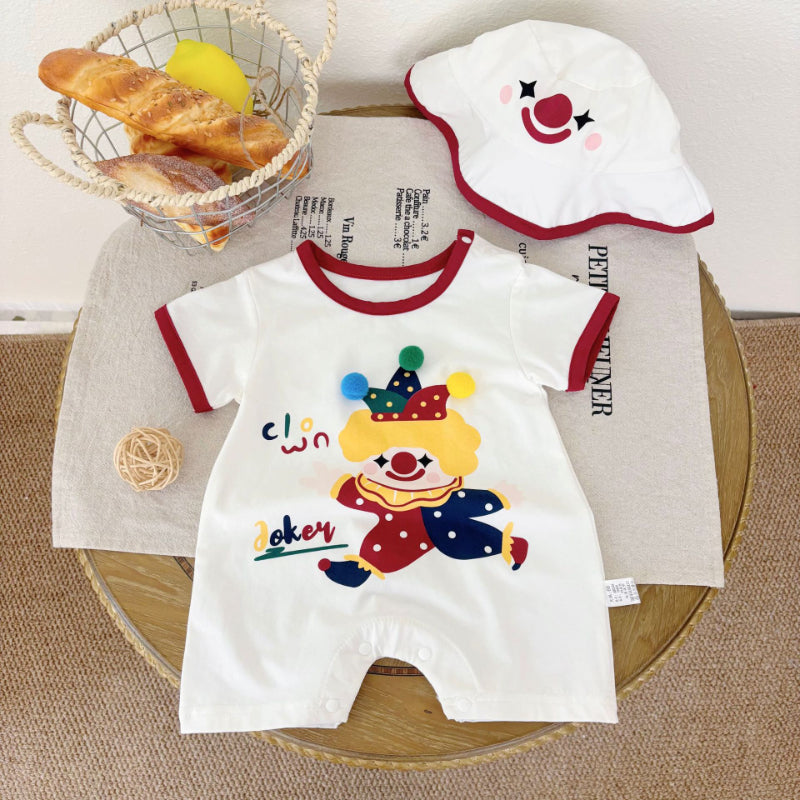 【BABY】夏新作 カートゥーン半袖ロンパースSK091101