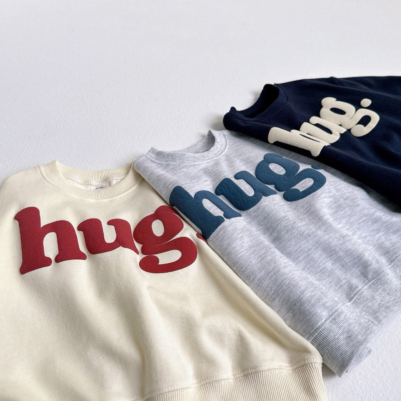 【BABY&KID】HUGロゴクルーネックスウェットSK101552