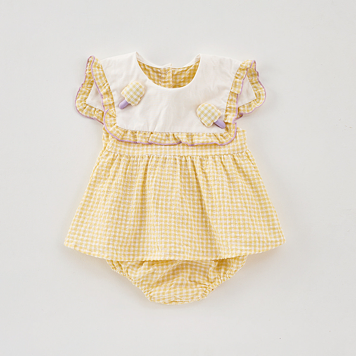 【BABY】夏新作 アイスクリームグリッドセットアップSK072310