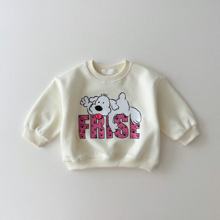 【BABY&KID】カートゥーン子犬&英字配色セットアップSK060305