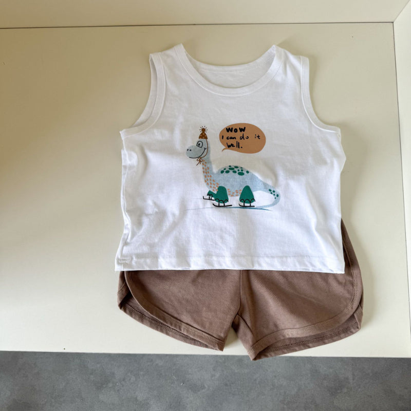 【BABY&KID】夏新作 フルーツ文字柄TシャツSK063030