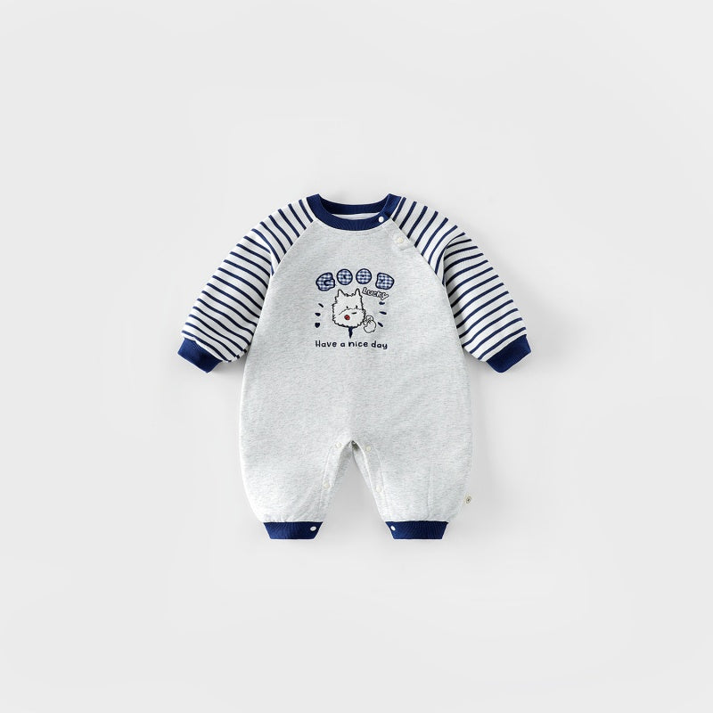 【BABY】刺繍カートゥーンカバーオールSK102502