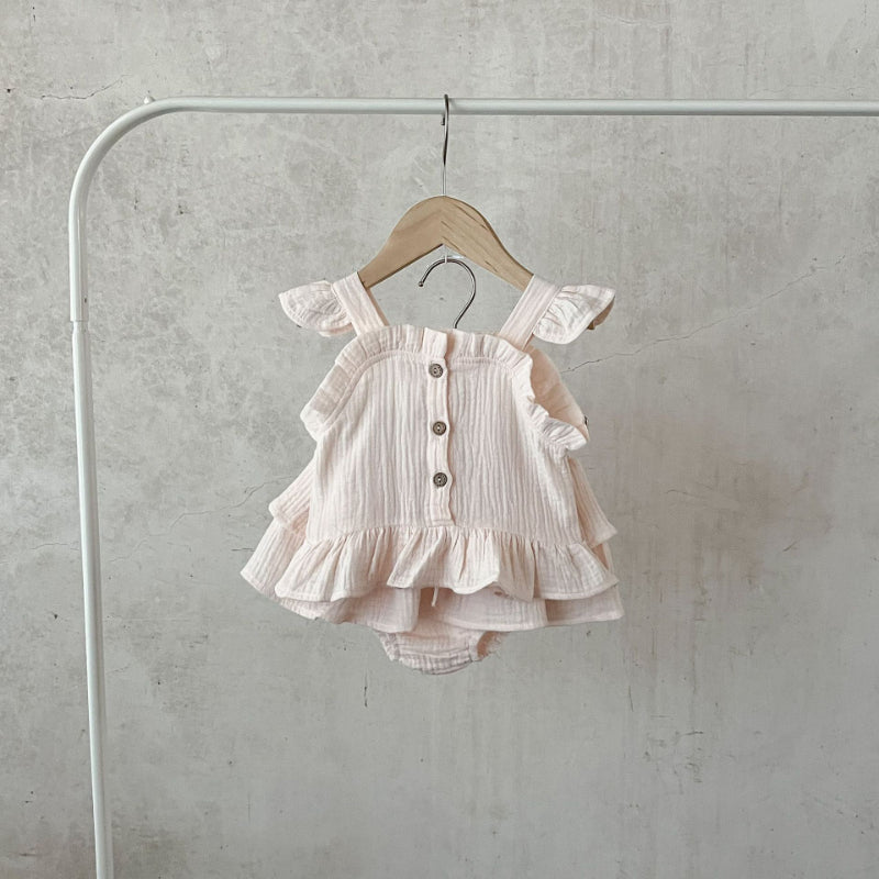 【BABY】夏新作 小飛袖キャミソールセットアップSK072512