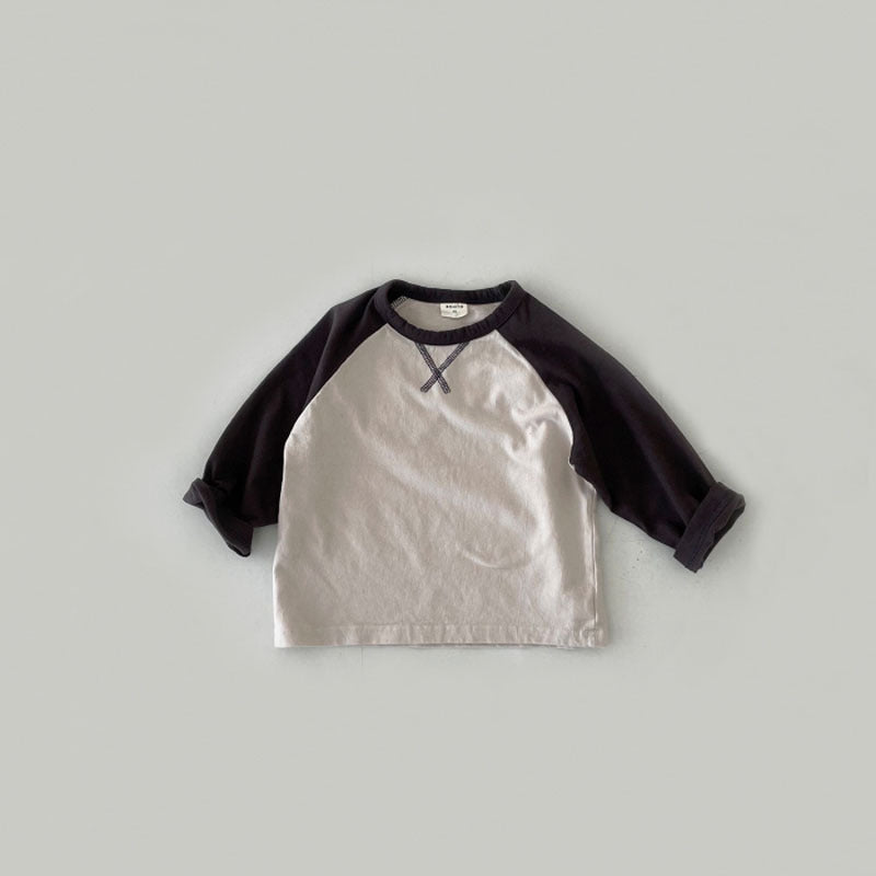 【BABY】シンプル配色TシャツSK102006