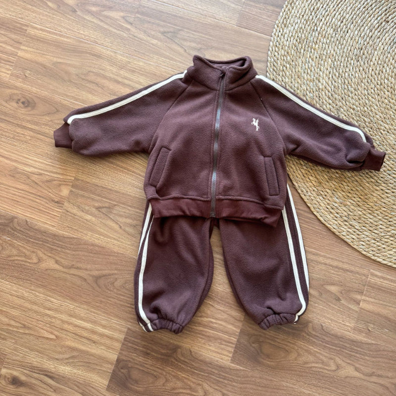 【BABY&KID】冬新作 韓国風フリースセットアップSK102035