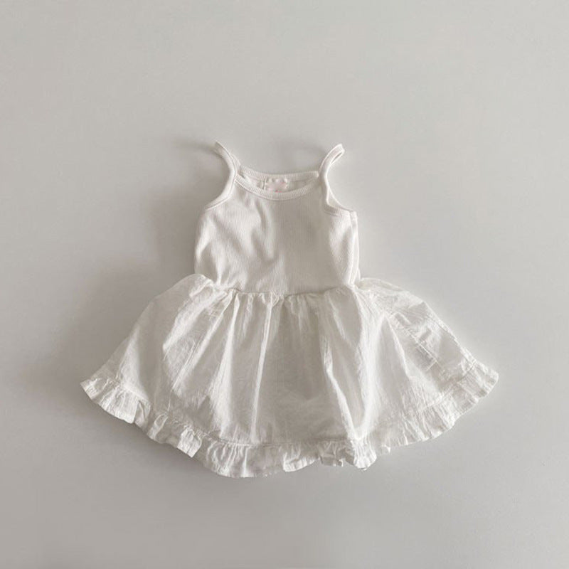 【BABY&KID】夏新作 無地キャミワンピースSK081610