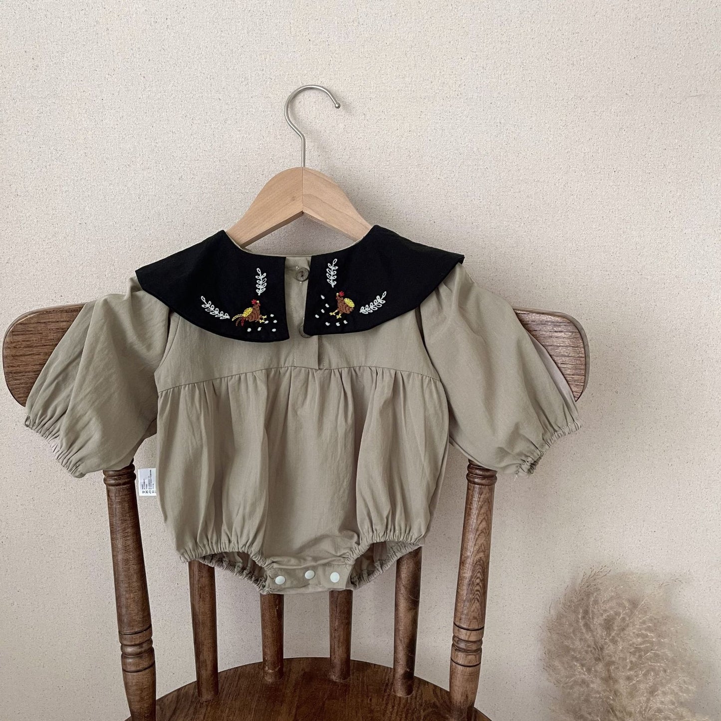 【BABY】動物刺繍入りロンパースSK022603