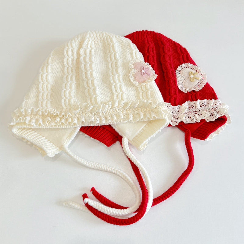 【HAT】ハートレースベビーボンネットSK101614