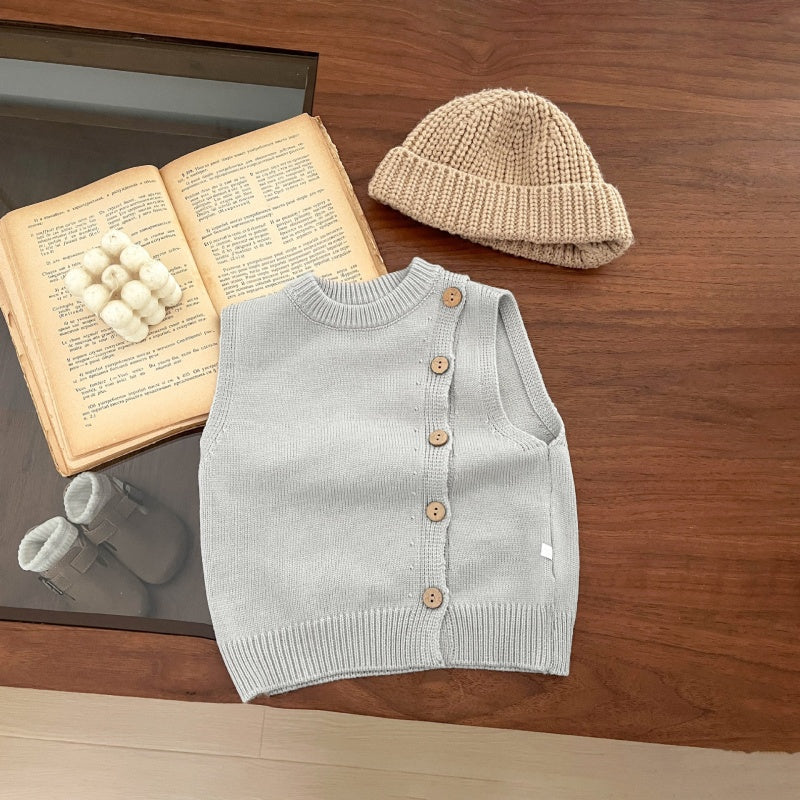 【BABY&KID】無地ニットベストSK101832