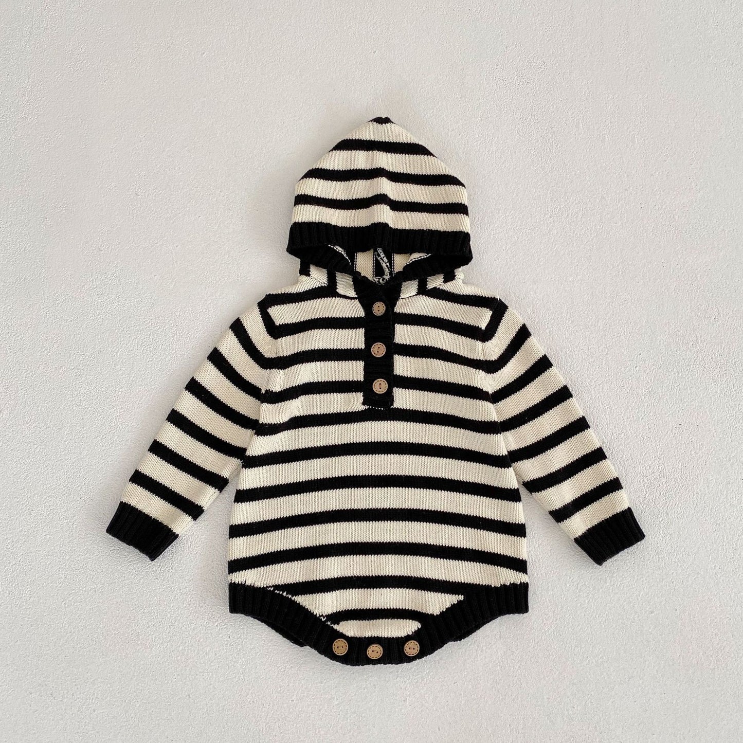 【BABY&KID】シンプル系ニットプリンスロンパースSK022213