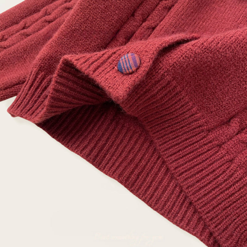 【BABY&KID】リボンニットカーディガン&ジャンパースカートSK102425