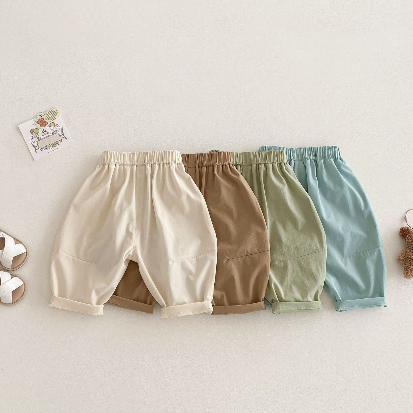 【BABY&KID】夏新作 パステルカラールーズパンツSK062319