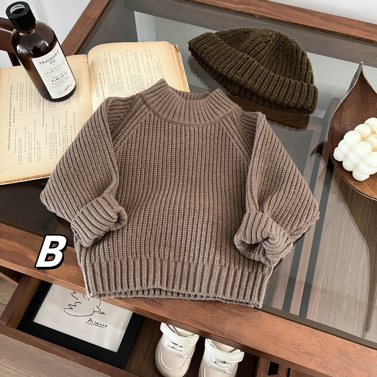 【BABY&KID】冬新作冬新作フリースポケット付けサロペット&インナーシャツ2点セットSK11418