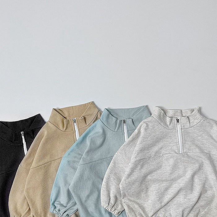 【BABY&KID】ハイネック暖かいオシャレセットアップSK030314