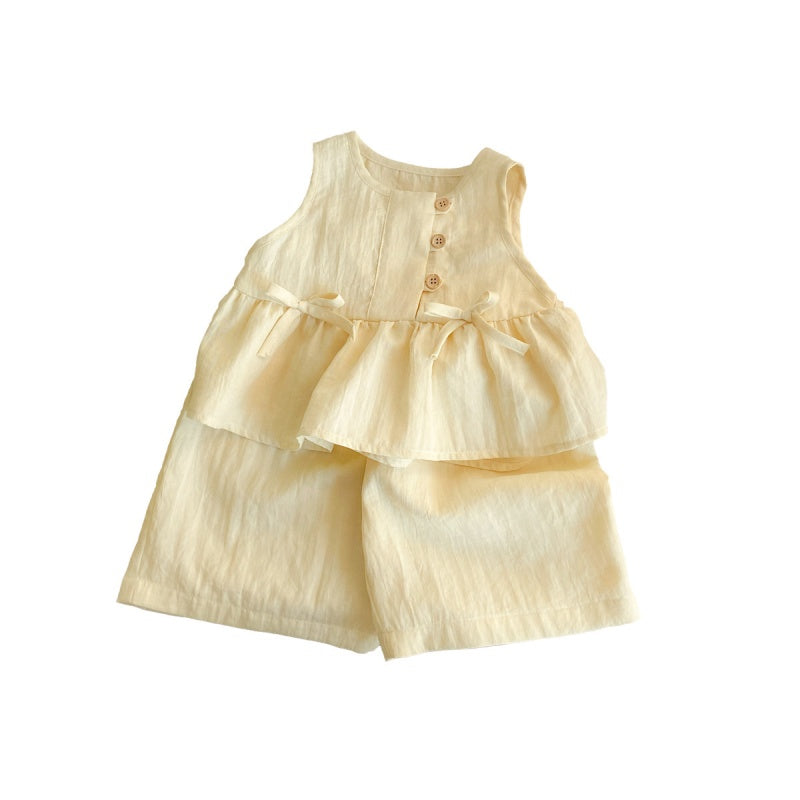 【BABY】夏新作蝶結びセットアップSK105320