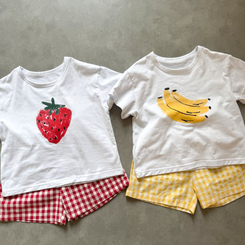 【BABY&KID】夏新作 フルーツプリントセットアップSK063006