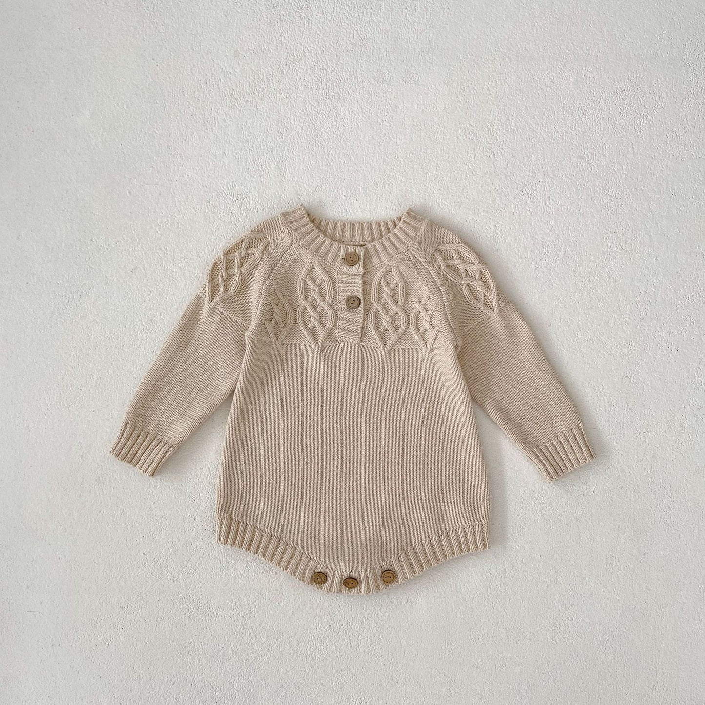 【BABY】パステルカラーニットロンパースSK030515
