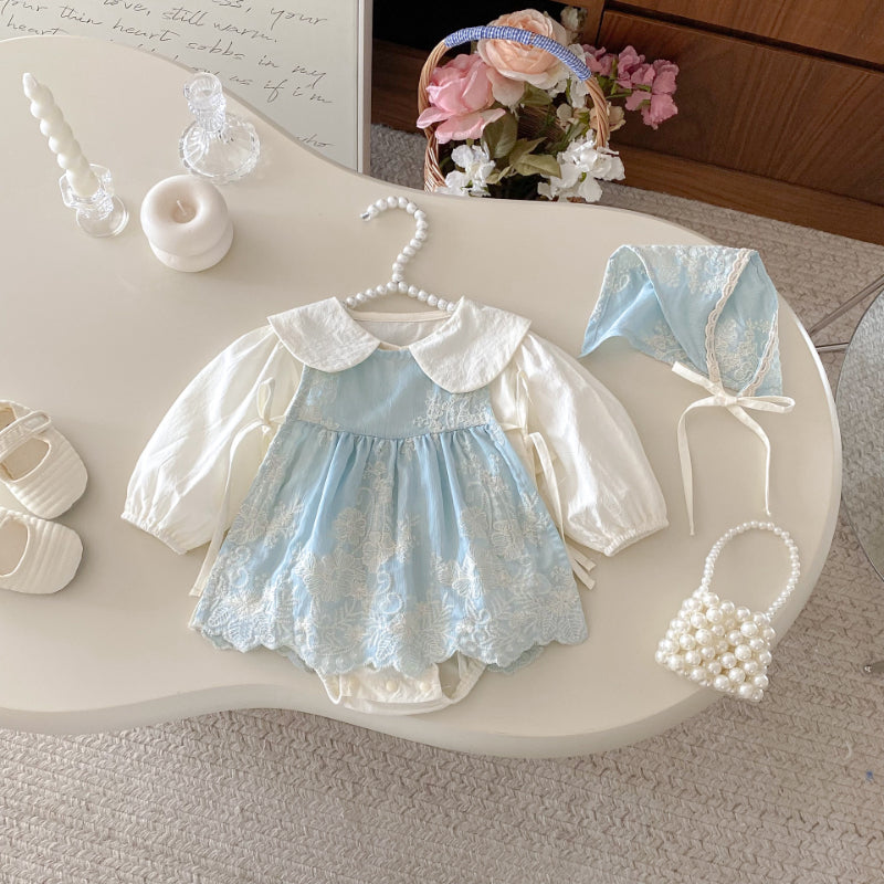 【BABY】プリンセス風ロンパースセットSK092509