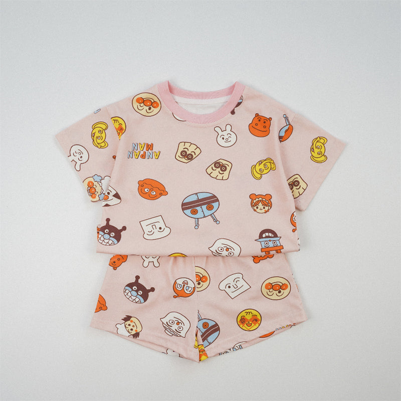 【BABY&KID】夏新作 総柄キャラクターセットアップSK091621