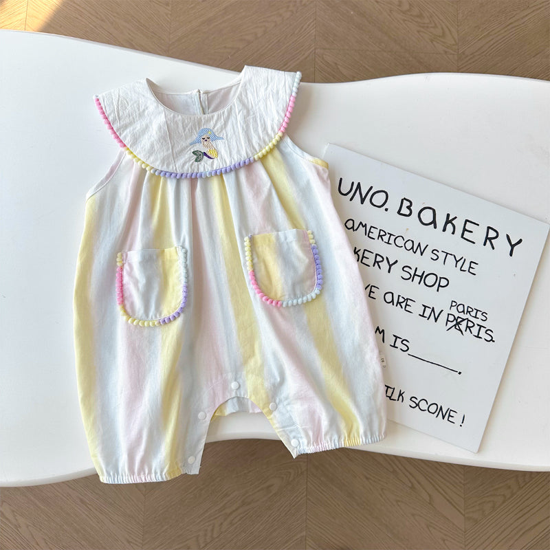 【BABY】夏新作 ドーパミンポケット付きカバーオールSK091817