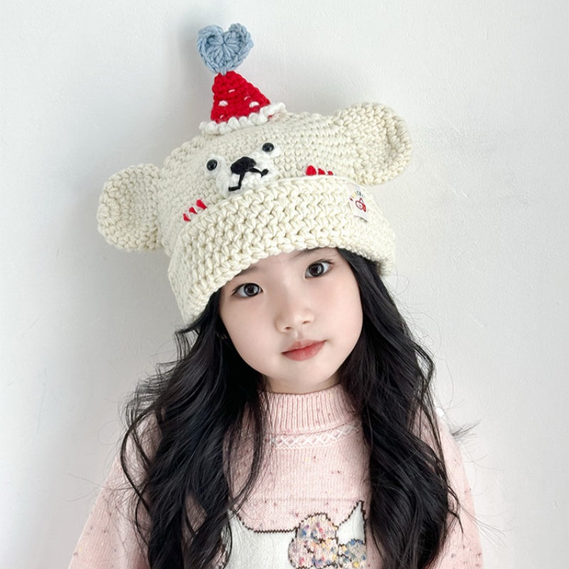 【HAT】クマデザインニット帽SK102440