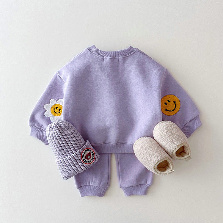 【BABY&KID】可愛い笑顔花柄セットアップSK030301