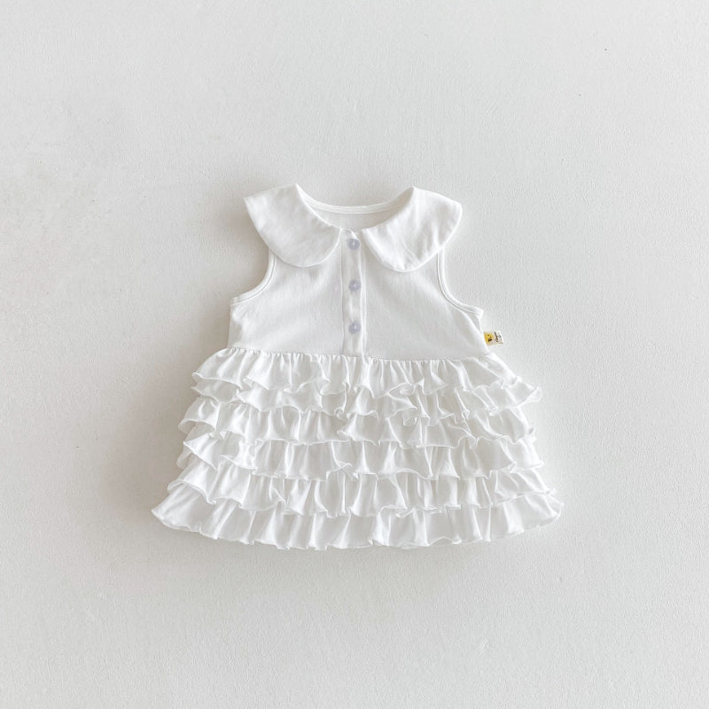 【BABY&KID】夏新作 ティアードフリルワンピースSK082612