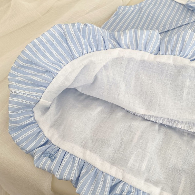 【BABY&KID】夏新作蝶結び刺繍バルーンワンピースSK105512