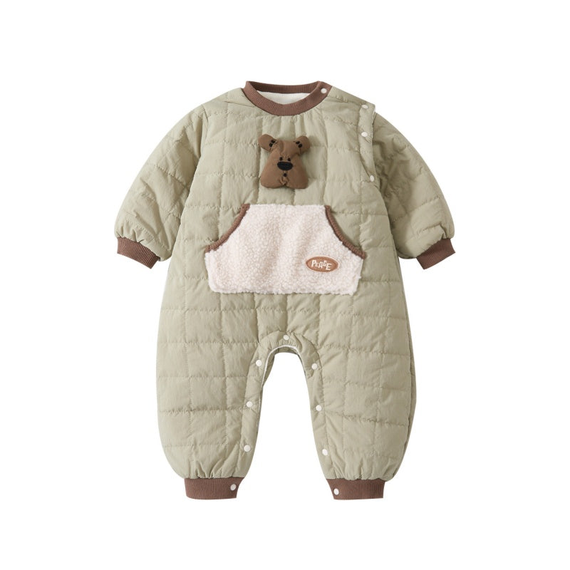 【BABY】冬新作韓国風大きめポケットカバーオールSK102720