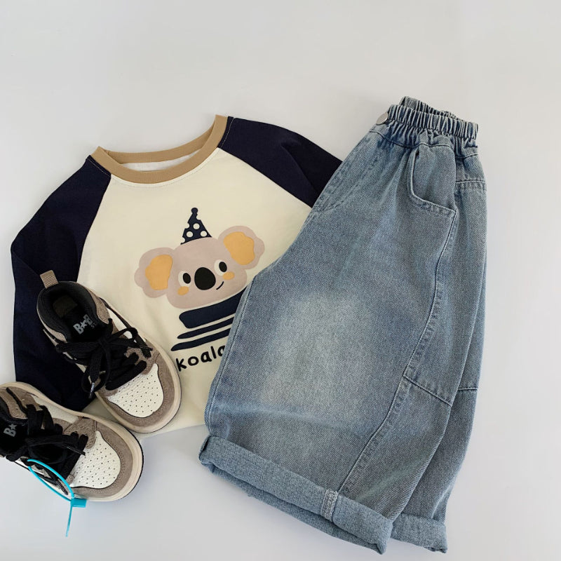 【BABY&KID】ゆったりデニムパンツSK100501