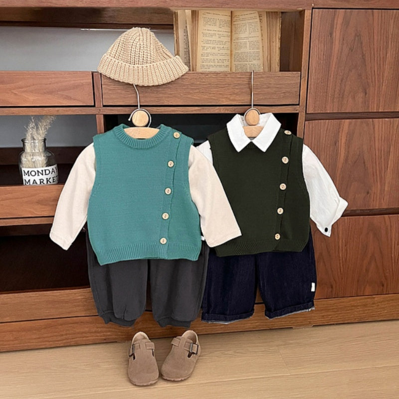 【BABY&KID】無地ニットベストSK101832