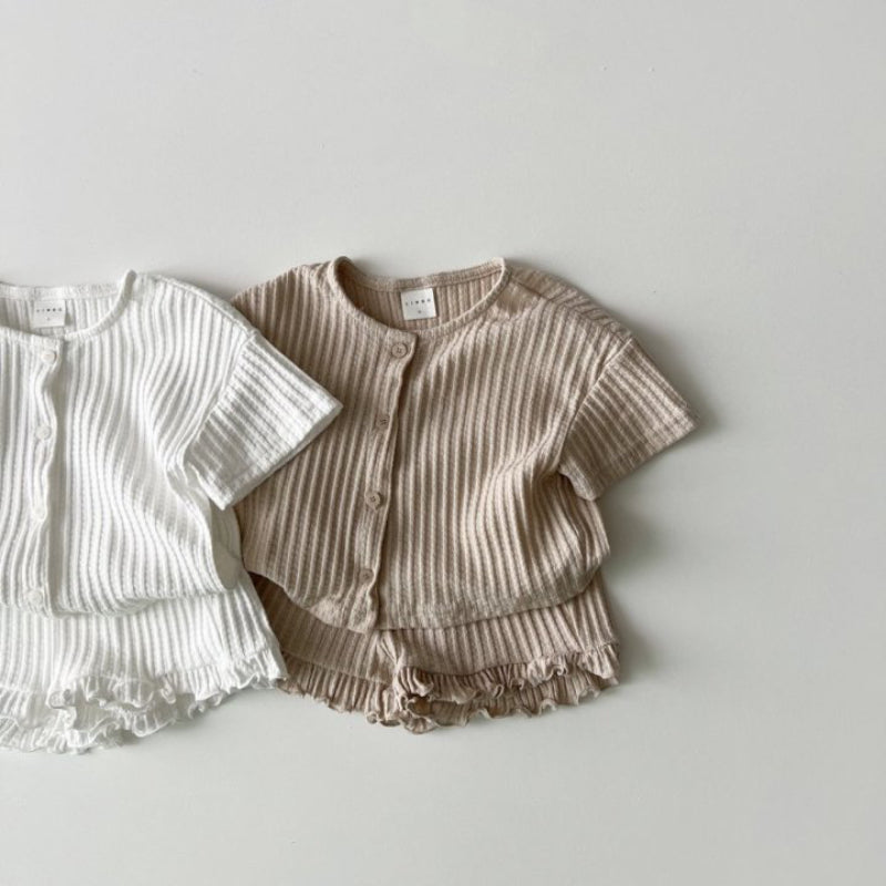 【BABY&KID】夏新作 半袖カーディガンセットアップSK091209
