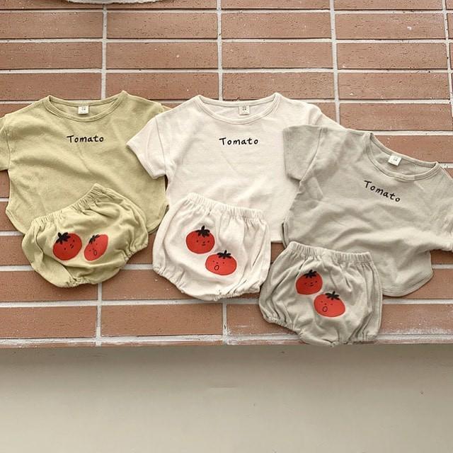 【BABY】夏新作 トマト柄セットアップSK082705