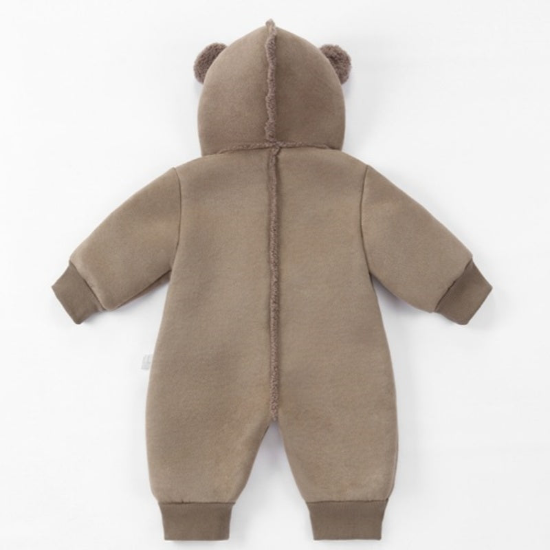 【BABY】冬新作北欧風ボア風ダブルジップカバーオールSK102628