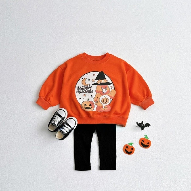 【BABY&KID】ハロウィンパンプキンベアカジュアルスウェットSK102023