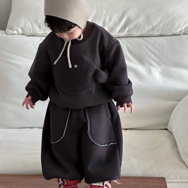 【BABY&KID】カートゥーン厚手スウェット、ポケットパンツSK102135
