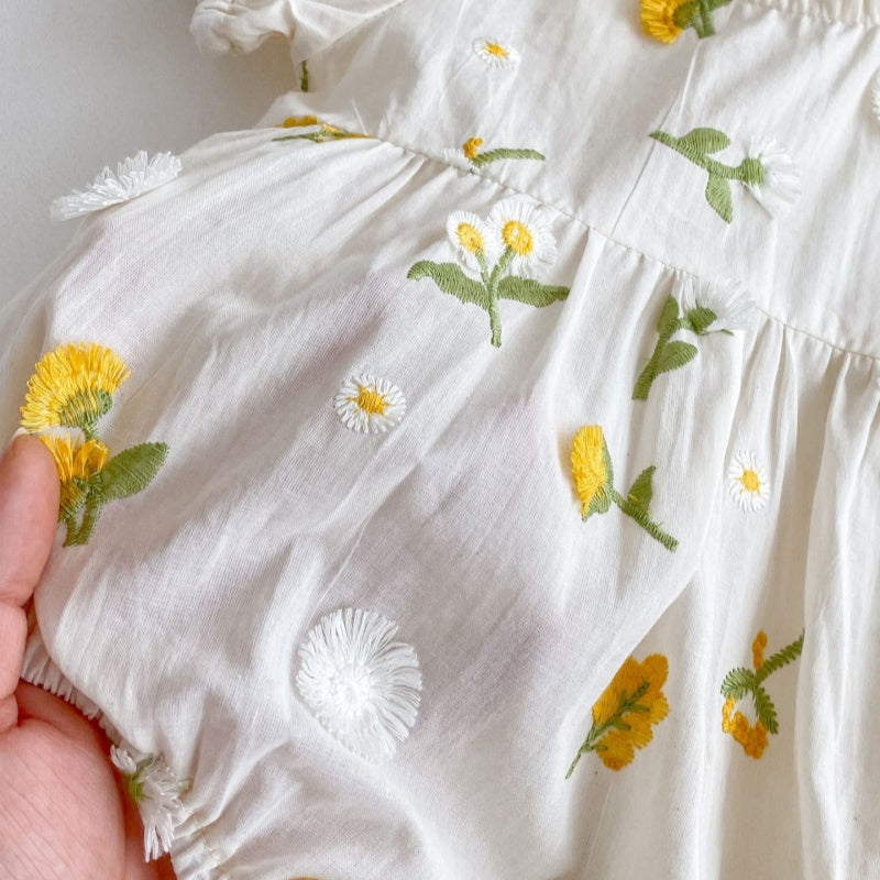 【BABY】夏新作 デイリー刺繍ロンパースSK061815