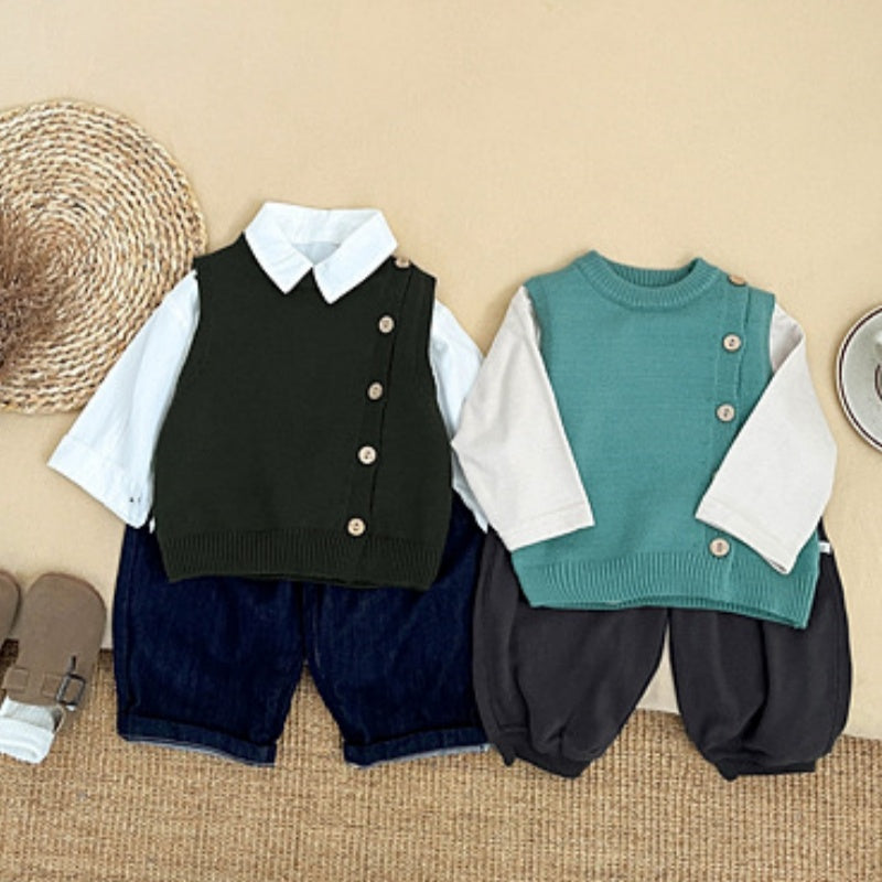 【BABY&KID】無地ニットベストSK101832