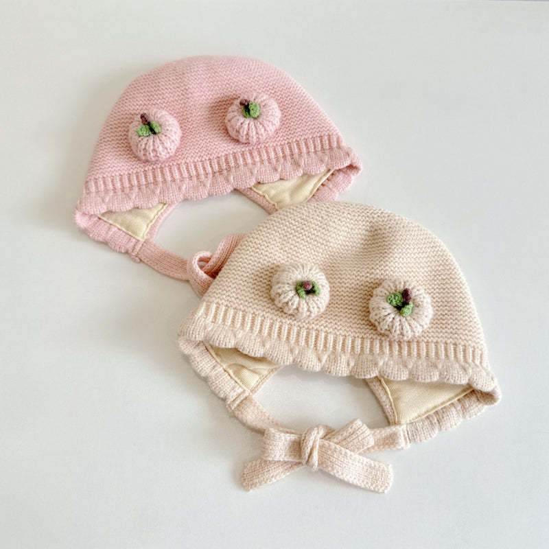 【HAT】ダブルパンプキン波型ニット帽子SK101606