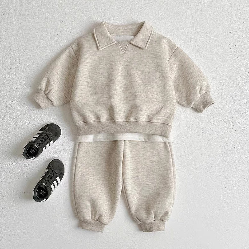 【BABY&KID】韓国風無地セットアップSK030315